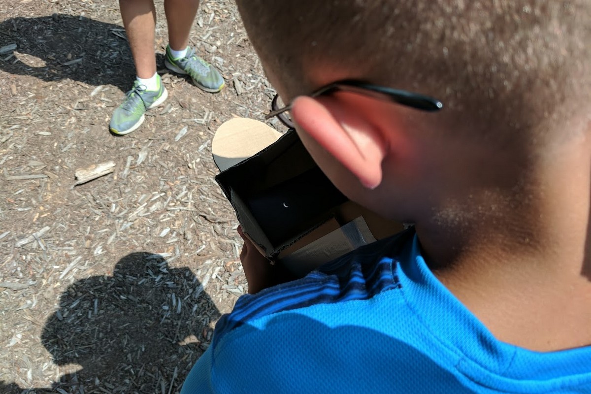 Cereal box view of the eclipse