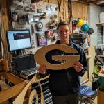 large wooden letter G
